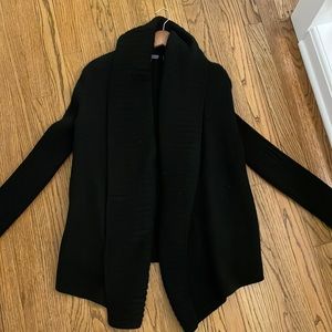 Vince, black chunky cardigan